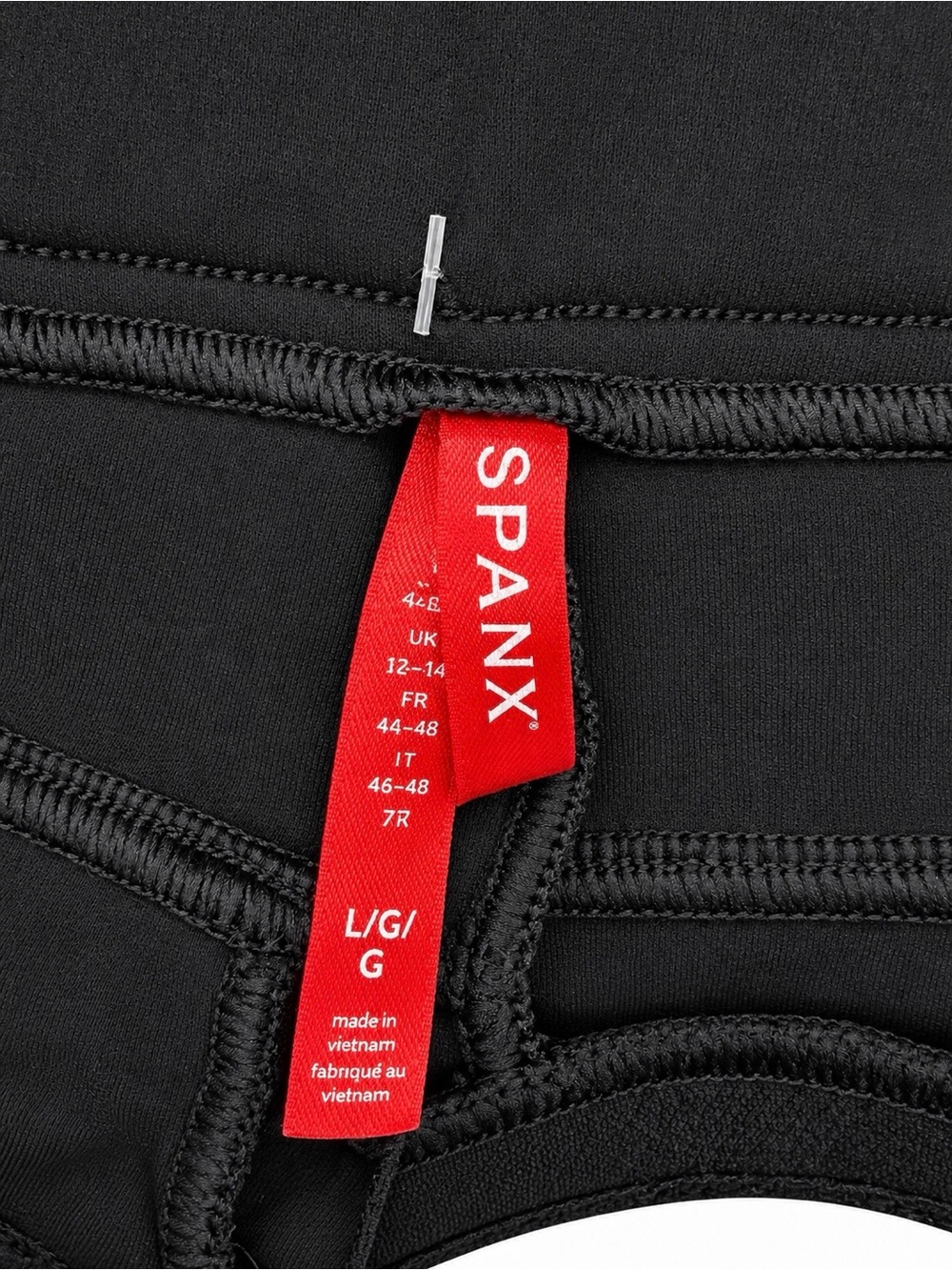 SPANX Black High-Rise Wide Leg Pull-On Pants Women’s Size L/G - Picture 4 of 4